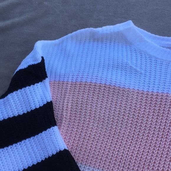 Colorblock Acrylic Sweater, Size Small - Picture 7 of 13